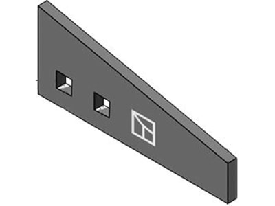 Industriehof® Streuzinken, 110 mm x 5 mm, Bohrung 9 mm, für Streuwerk Stalldungstreuer Strautmann, 69-10-005