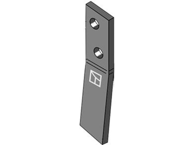 Industriehof® Schraubenzinken, 219 x 45 x 10 mm, für Streuwalze Bergmann Stalldungstreuer, 69-10-006L