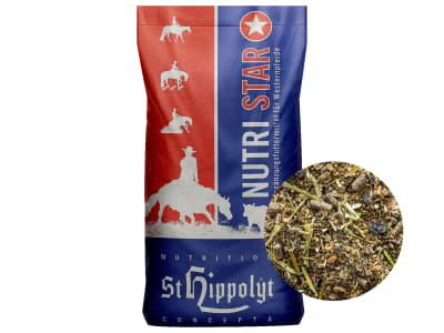 St. Hippolyt Nutri Star faserreiches Müsli mit Aminosäuren für Westernpferde 20 kg Sack St. Hippolyt Nutri Star faserreiches Müsli mit Aminosäuren für Westernpferde 20 kg Sack