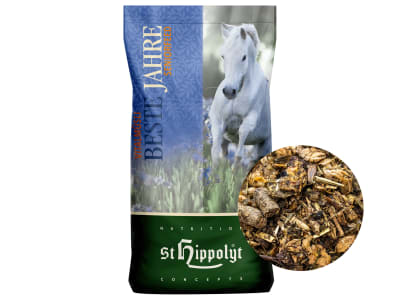 St. Hippolyt Vitalmüsli Beste Jahre reichhaltiges Aufbaufutter für Senioren / ältere Pferde 20 kg Sack St. Hippolyt Vitalmüsli Beste Jahre reichhaltiges Aufbaufutter für Senioren / ältere Pferde 20 kg Sack