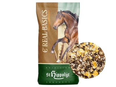 St. Hippolyt C Real Basics Dynamic reine Getreidemischung für Pferde Flocken 15 kg Sack