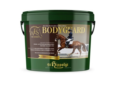 St. Hippolyt WES Bodyguard voll mineralisiertes, proteinreiches Zusatzfutter mit Wirkstoffen für die Muskulatur 5 kg Eimer