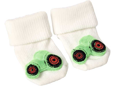 Fendt Babysocken Einheitsgröße, mit Rasseltraktor, X991023168000 Fendt Babysocken Einheitsgröße, mit Rasseltraktor, X991023168000