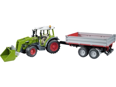 Fendt Modell "211 Vario" von Bruder®, Kunststoff, mit Frontlader und Bordwandanhänger, 1:16, X991023004000 Fendt Modell "211 Vario" von Bruder®, Kunststoff, mit Frontlader und Bordwandanhänger, 1:16, X991023004000