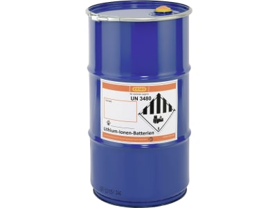 Cemo Sicherheitstonne 380 x 660 mm, 60 l, für Lagerung und Transport von Lithium-Ionen-Akkus, 11200 Cemo Sicherheitstonne 380 x 660 mm, 60 l, für Lagerung und Transport von Lithium-Ionen-Akkus, 11200