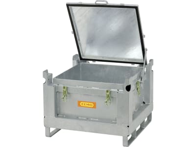 Cemo Sammelbehälter 715 x 715 x 580 mm, 120 l, für Lagerung und Transport von Lithium-Ionen-Akkus, 11201 Cemo Sammelbehälter 715 x 715 x 580 mm, 120 l, für Lagerung und Transport von Lithium-Ionen-Akkus, 11201