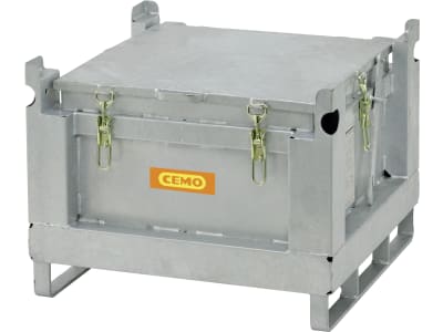 Cemo Sammelbehälter 715 x 715 x 580 mm, 120 l, für Lagerung und Transport von Lithium-Ionen-Akkus, 11201 Cemo Sammelbehälter 715 x 715 x 580 mm, 120 l, für Lagerung und Transport von Lithium-Ionen-Akkus, 11201