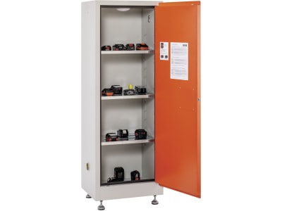 Cemo Akku-Lagerschrank "FMplus L" 600 x 1.650 x 460 mm für die Lagerung von Li-Ion-Akkus mit geringer Leistung, ohne Stromanschluss, 11653 Cemo Akku-Lagerschrank "FMplus L" 600 x 1.650 x 460 mm für die Lagerung von Li-Ion-Akkus mit geringer Leistung, ohne Stromanschluss, 11653