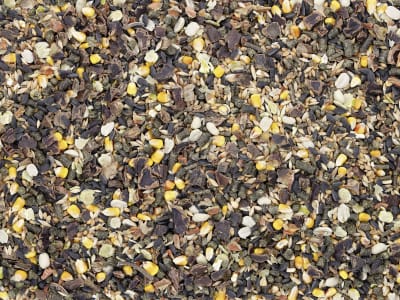 ringkanin Naturkorn Mischung mit Getreide, Erbsenflocken und Karotten als Kaninchenfutter, Nagerfutter für Kaninchen, Zwergkaninchen und Kleinnager Müsli 7 kg Papiersack