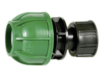 Kupplung mit PE Verschraubung Gewinde 1" Kupplung mit PE Verschraubung Gewinde 1"