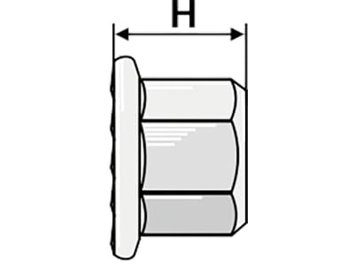 Industriehof® Bundmutter M 12 x 1,75 - 10.9, Höhe 15 mm, mit gezahntem Bund, 51-12RMU