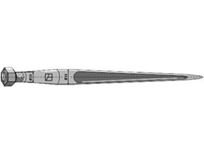 Industriehof® Frontladerzinken M 20 x 1,5, spitz, gerade, für Kverneland Industriehof® Frontladerzinken M 20 x 1,5, spitz, gerade, für Kverneland