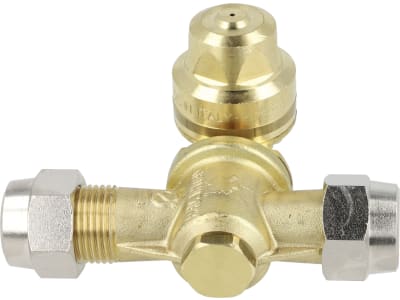 Agrotop Düsenhalter für 2 Düsen, Eingang G 1/4" AG; Düsenanschluss G 3/8" AG, mit Membran-Tropfstopventil und Schwenk-Abstellfunktion, Messing, 12799 Agrotop Düsenhalter für 2 Düsen, Eingang G 1/4" AG; Düsenanschluss G 3/8" AG, mit Membran-Tropfstopventil und Schwenk-Abstellfunktion, Messing, 12799
