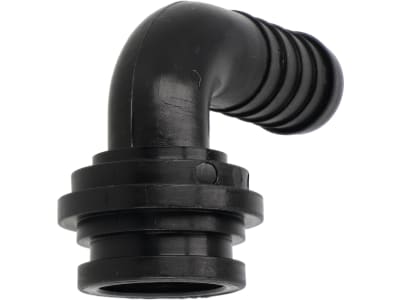 Agrotop Schlauchanschluss Ø Tülle 15 mm 90 ° gebogen, für Überwurfmutter/O-Ring G 1" IG BSP, 10659