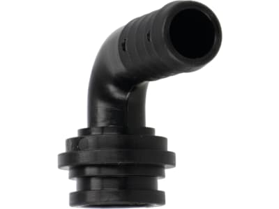 Agrotop Schlauchanschluss Ø Tülle 15 mm 90 ° gebogen, für Überwurfmutter/O-Ring G 1" IG BSP, 10659