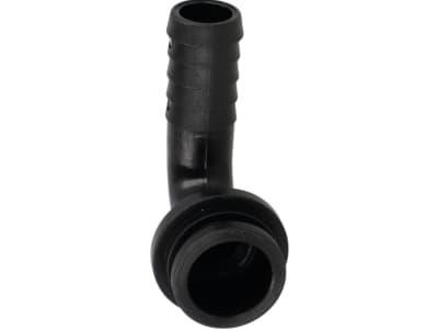 Agrotop Schlauchanschluss Ø Tülle 15 mm 90 ° gebogen, für Überwurfmutter/O-Ring G 1" IG BSP, 10659