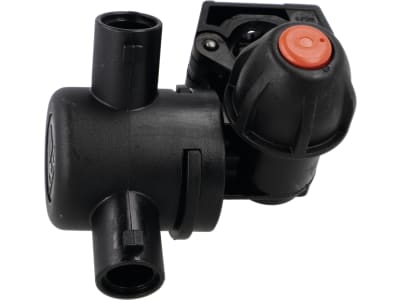 Agrotop Düsenhalter für 2 Düsen Eingang G 3/8" AG, für 1/2 " Rohr, mit Membran-Tropfstopventil, Kunststoff, 12755 Agrotop Düsenhalter für 2 Düsen Eingang G 3/8" AG, für 1/2 " Rohr, mit Membran-Tropfstopventil, Kunststoff, 12755