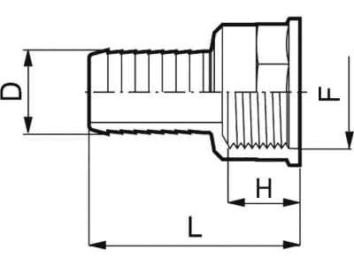 Agrotop Schlauchanschluss G 1/2" IG (BSP) Ø Tülle 12 mm gerade, 10284