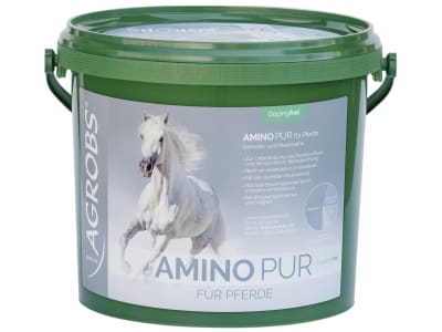AGROBS Amino pur mit Nährstoffen für die Muskulatur von Pferden 3 kg Eimer