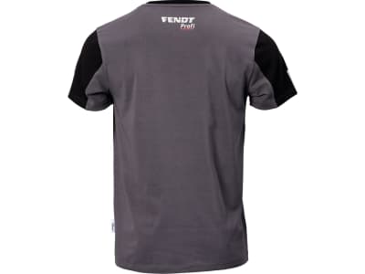 Fendt T-Shirt für Herren grau; schwarz, reflektierendes Fendt Profi-Logo auf Brust und Rücken Fendt T-Shirt für Herren grau; schwarz, reflektierendes Fendt Profi-Logo auf Brust und Rücken