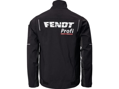 Fendt Stretchjacke "Profi" für Herren schwarz, Fendt Profi-Logo auf Brust und Rücken