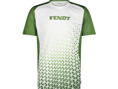 Fendt T-Shirt für Herren weiß; grün, Fendt Logoaufdruck auf Brust Fendt T-Shirt für Herren weiß; grün, Fendt Logoaufdruck auf Brust