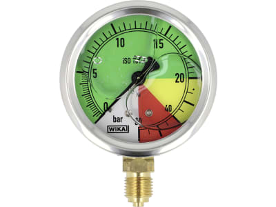 Agrotop Glyzerin-Manometer, Anschluss 1/4" AG unten, 0 bis 60 bar, 10200 Agrotop Glyzerin-Manometer, Anschluss 1/4" AG unten, 0 bis 60 bar, 10200
