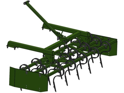 Düvelsdorf Frontpacker 2,86 m mit Federzinken, 1.130 kg, 2711100