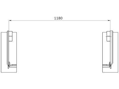 Düvelsdorf Anschweißplatte für Hauer B (1.180 mm), 5110130