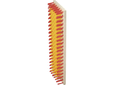Suevia Kratzbürste 300 x 900 mm, Nylon, gelb/rot, für Bullen, Kälber, Rinder, 130.5009 Suevia Kratzbürste 300 x 900 mm, Nylon, gelb/rot, für Bullen, Kälber, Rinder, 130.5009