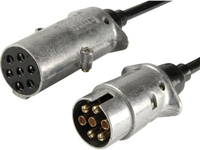 Herth + Buss Elektrowendel Stecker 7-polig/Adapter 7-polig, 6 x 1,0 mm², 1 x 2,5 mm², Länge 4 m, 51 276 523 Herth + Buss Elektrowendel Stecker 7-polig/Adapter 7-polig, 6 x 1,0 mm², 1 x 2,5 mm², Länge 4 m, 51 276 523