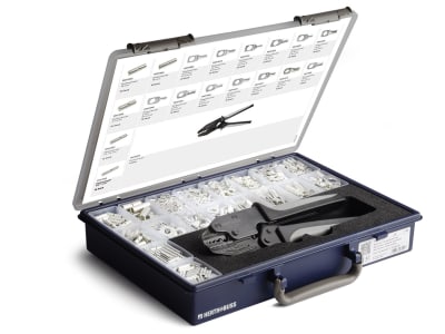 Herth + Buss Quetschverbinder-Sortiment 290 St., unisoliert, mit Stoßverbinder, Ringverbinder, Quetschzange, 54 254 120 Herth + Buss Quetschverbinder-Sortiment 290 St., unisoliert, mit Stoßverbinder, Ringverbinder, Quetschzange, 54 254 120