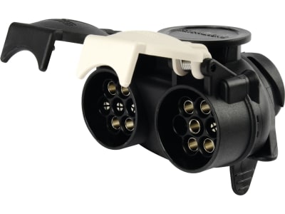 Herth + Buss Anhänger-Adapter 12 V Stecker 13-polig/Dose 2 x 7-polig, Länge 89 mm, 51 305 475 Herth + Buss Anhänger-Adapter 12 V Stecker 13-polig/Dose 2 x 7-polig, Länge 89 mm, 51 305 475