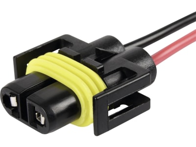 Herth + Buss Stecker mit Kabel, 2-polig, für Lampenfassung Hauptscheinwerfer mit Lampenart H8, H11, H16, H27W/1, H27W/2, 50 390 441