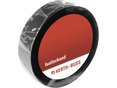 Herth + Buss Isolierband 20 m, 30 x 0,2 mm, schwarz, PVC, 50 272 023