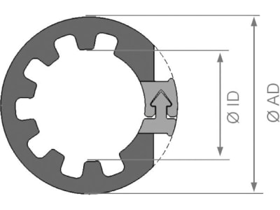 Herth + Buss Abstandhalter "Clipfixcyle" Ø innen 16,9 x 30 mm, 50 230 804