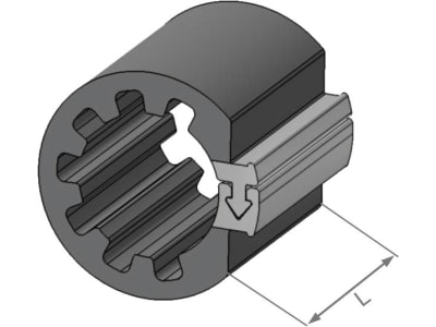 Herth + Buss Abstandhalter "Clipfixcyle" Ø innen 16,9 x 30 mm, 50 230 804