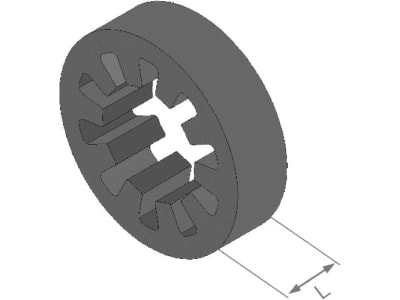 Herth + Buss Abstandhalter "Classicfixbasic" Ø innen 13 x 15 mm, 50 230 808