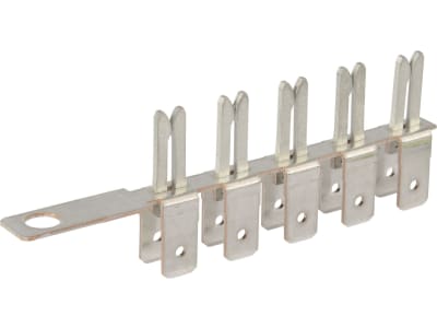 Herth + Buss Sammelschiene "ATO" 5-polig, mit Anschlusslasche, Steckbreite 6,3 mm; Steckhöhe 0,8 mm; Flachsteckhülse, 50 251 975