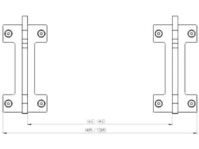 Düvelsdorf Anschraubplatte D-Lock; D-Lock S; Schäffer hydraulisch 42 mm (660 mm), 2 St., 5120010 Düvelsdorf Anschraubplatte D-Lock; D-Lock S; Schäffer hydraulisch 42 mm (660 mm), 2 St., 5120010