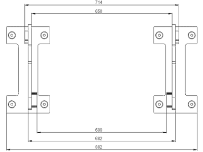 Düvelsdorf Anschraubplatte D-Lock; D-Lock S; Schäffer hydraulisch 34 mm (650 mm), 2 St., 5120030