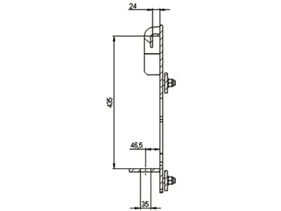 Düvelsdorf Anschraubplatte D-Lock; D-Lock S; Weidemann Platte, 2 St., 5120050