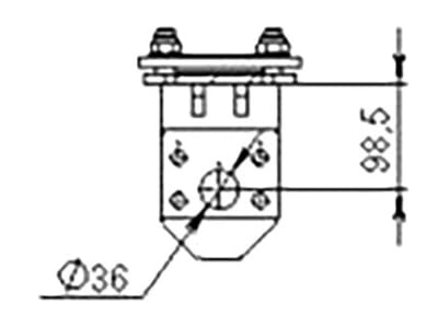 Düvelsdorf Anschraubplatte D-Lock; Merlo ZM2, 2 St., 5120110