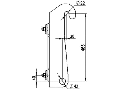 Düvelsdorf Anschraubplatte D-Lock; D-Lock S für Radlader Volvo L20 – 25, 2 St., 5120120