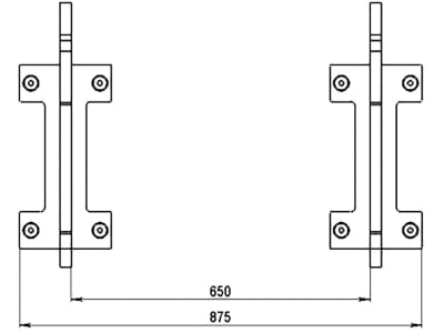 Düvelsdorf Anschraubplatte D-Lock; D-Lock S für Radlader Volvo L20 – 25, 2 St., 5120120