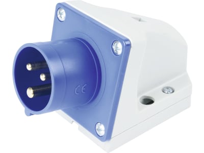 Herth + Buss CEE-Stecker, 230 V, 16 A, 3-polig, blau, für Nutzfahrzeuge, 51 307 024 Herth + Buss CEE-Stecker, 230 V, 16 A, 3-polig, blau, für Nutzfahrzeuge, 51 307 024
