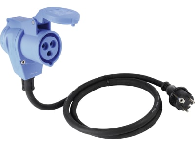 Herth + Buss Adapterkabel 230 V, 16 A, Eingang CEE-Stecker 2-polig, Ausgang 2-/3-polig, mit Deckel, Schutzkontakt, Länge Kabel 1,5 m, 51 307 052 Herth + Buss Adapterkabel 230 V, 16 A, Eingang CEE-Stecker 2-polig, Ausgang 2-/3-polig, mit Deckel, Schutzkontakt, Länge Kabel 1,5 m, 51 307 052
