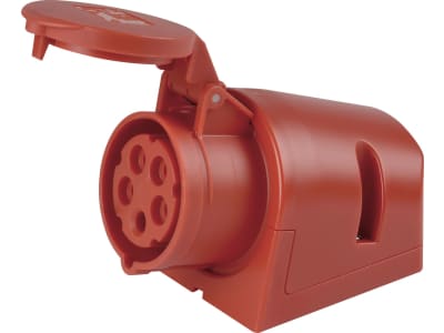 Herth + Buss CEE-Kupplung, 400 V, 16 A; 32 A, 5-polig, rot, mit Deckel, für Nutzfahrzeuge Herth + Buss CEE-Kupplung, 400 V, 16 A; 32 A, 5-polig, rot, mit Deckel, für Nutzfahrzeuge
