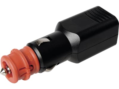 Herth + Buss Stecker 12 – 24 V/15 A, 1-polig, geschraubte Zugentlastung, grüne LED, 51 306 075