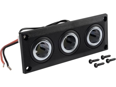 Herth + Buss Steckdose 1-polig, 12 – 24 V, 20 A, Flachsteckhülse 6,3 mm, Kunststoff, 3 x Steckanschluss, 51 306 445 Herth + Buss Steckdose 1-polig, 12 – 24 V, 20 A, Flachsteckhülse 6,3 mm, Kunststoff, 3 x Steckanschluss, 51 306 445